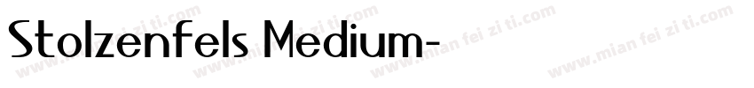 Stolzenfels Medium字体转换